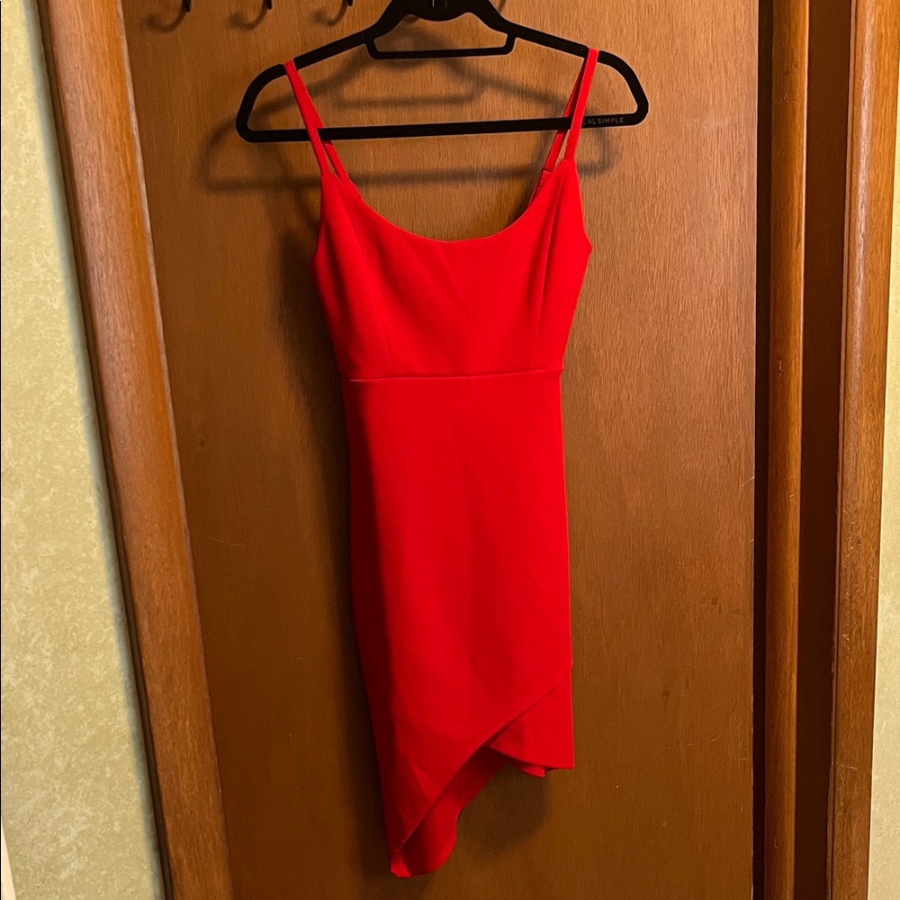 NWT Guess Red Asymmetrical Dress